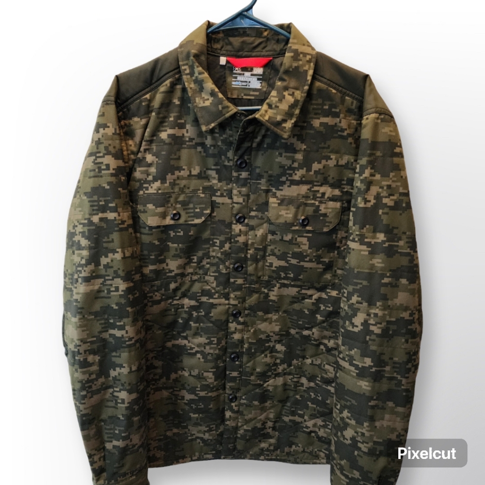 Under Armour Cold Gear Infrared Primaloft Insulated Digital Camo Shirt Jacket